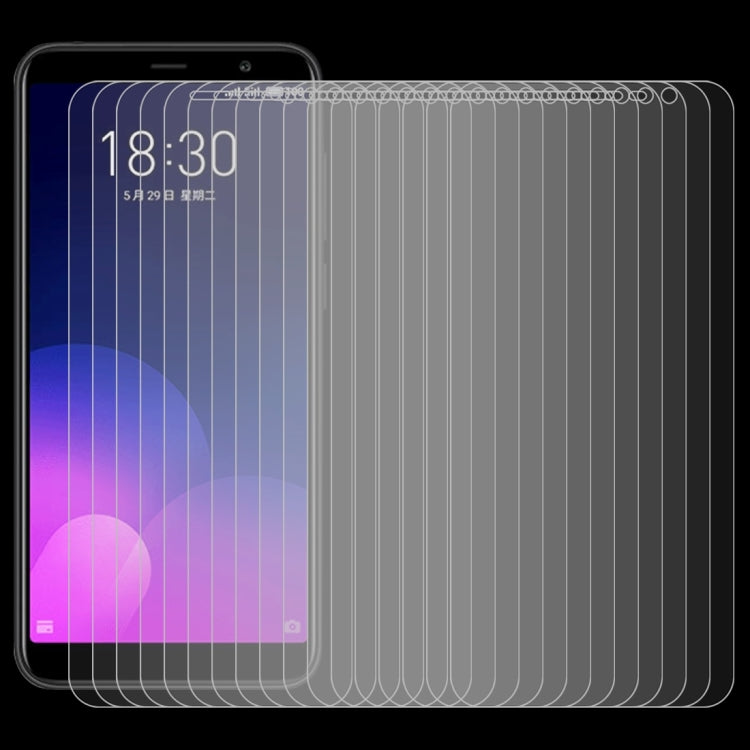 100 PCS 適用於魅族M6T 0.26mm 9H表面硬度 2.5D弧邊全屏鋼化玻璃膜