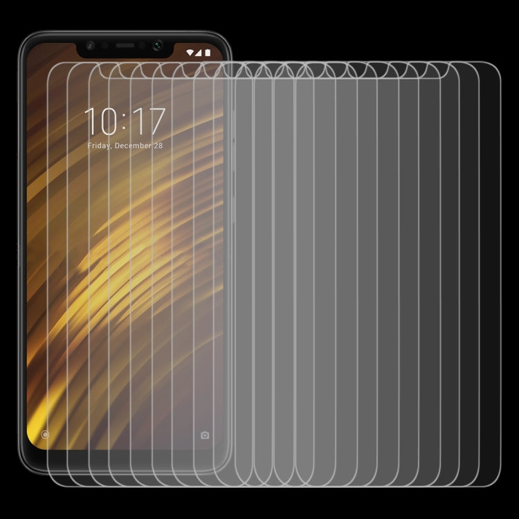 100片裝 適用於小米 POCO F1 0.26mm 9H 2.5D弧邊鋼化玻璃膜