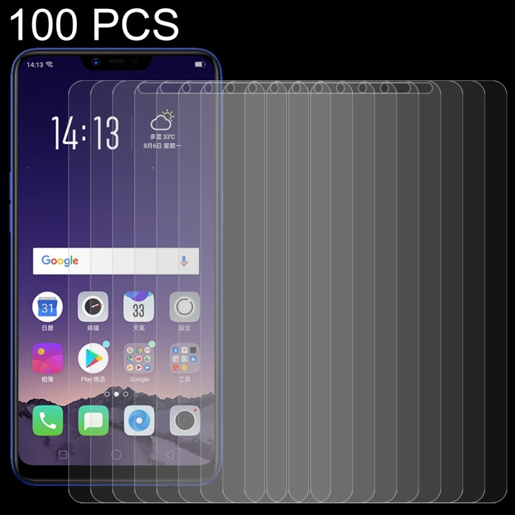 100個裝適用於OPPO AX5 0.26mm 9H 2.5D弧邊鋼化玻璃膜