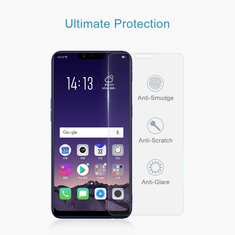 100個裝適用於OPPO AX5 0.26mm 9H 2.5D弧邊鋼化玻璃膜