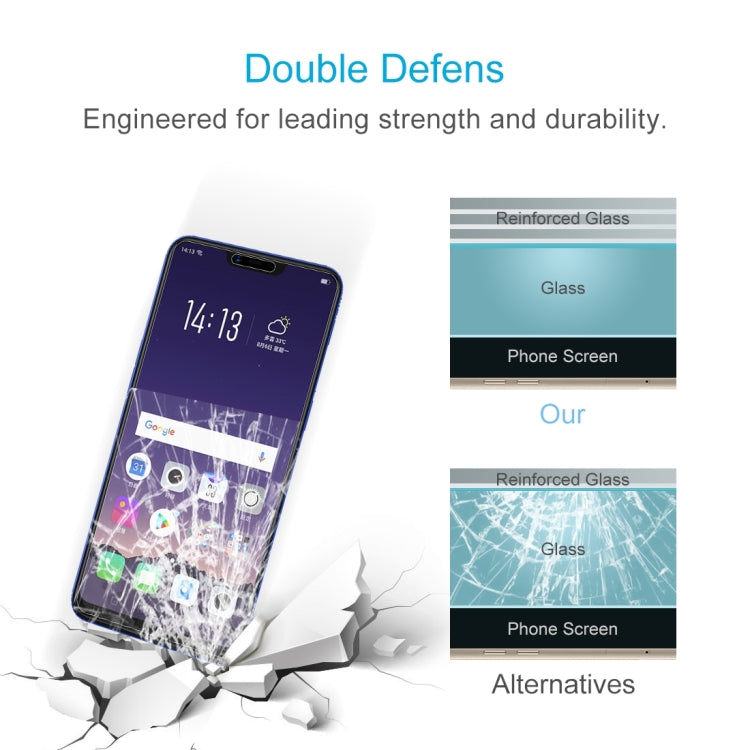 100個裝適用於OPPO AX5 0.26mm 9H 2.5D弧邊鋼化玻璃膜