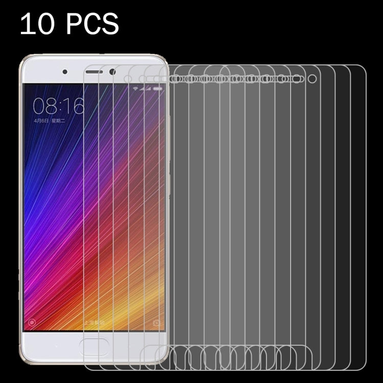 10個裝 適用於小米5s 0.26mm厚度 9H表面硬度 2.5D弧邊 鋼化玻璃保護膜