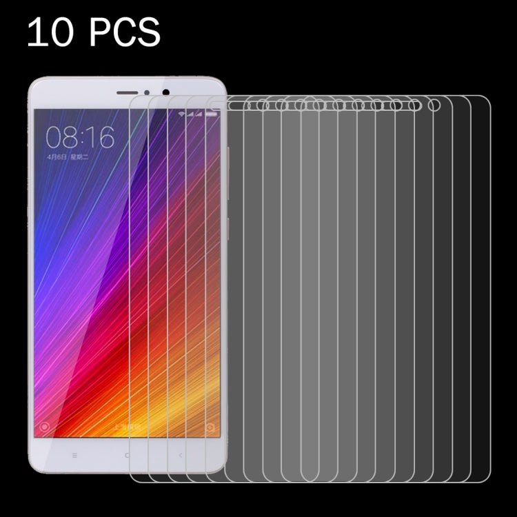 10個裝 適用於小米 Mi 5s Plus 0.26mm厚度 9H表面硬度 2.5D弧邊 鋼化玻璃保護膜