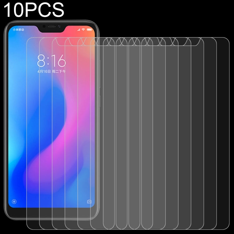 10 PCS 適用於小米紅米Note 6  0.26mm 9H表面硬度 2.5D弧邊鋼化玻璃膜