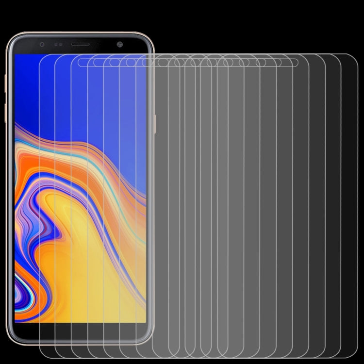 100個裝 適用於三星 Galaxy J4+ / J6+ 0.26mm 9H 2.5D弧邊鋼化玻璃保護膜