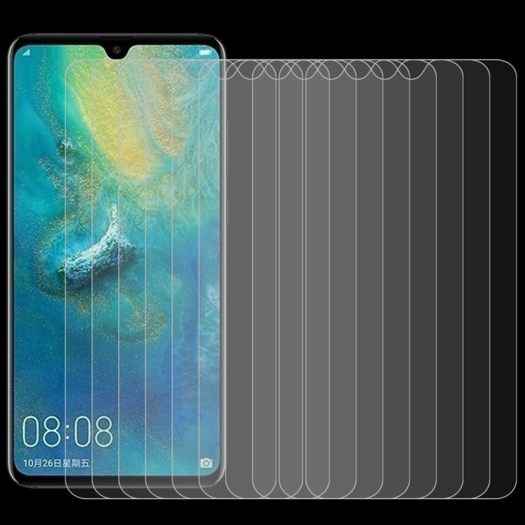 10片裝 適用於華為Mate 20  0.26mm 9H表面硬度 2.5D弧邊鋼化玻璃膜