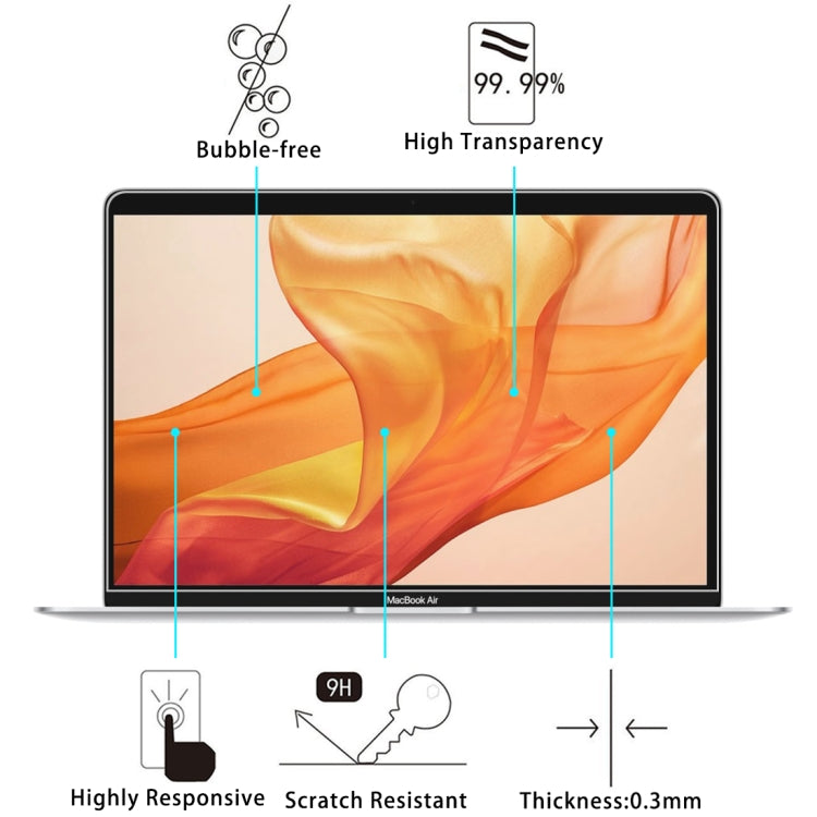 適用於Macbook Air 13.3   0.26mm 9H硬度鋼化玻璃膜