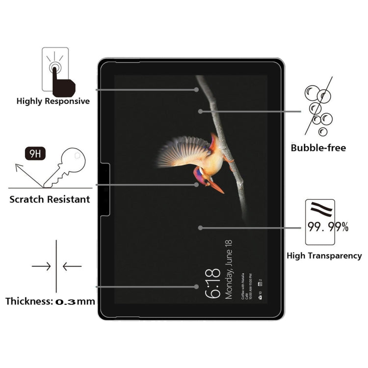 微軟 Surface Go 10.0   0.26mm厚度 9H硬度防爆鋼化玻璃膜