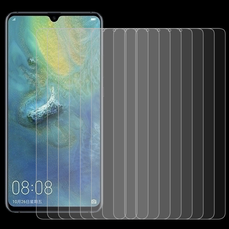 適用於華為Mate 20 X 10個裝 0.26mm 9H 2.5D弧邊鋼化玻璃膜