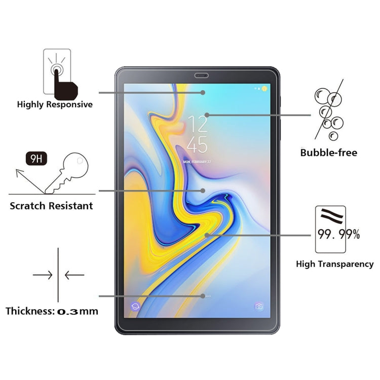 適用於三星 Galaxy Tab A 10.5  0.26mm厚度 9H硬度防爆鋼化玻璃膜
