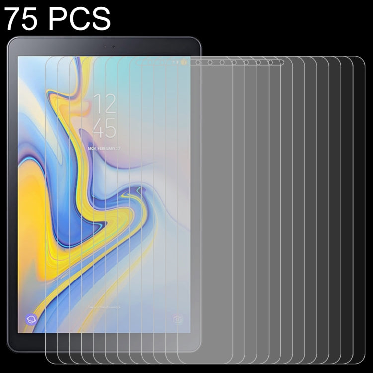 75 PCS 適用於三星 Galaxy Tab A 10.5  0.26mm厚度 9H硬度防爆鋼化玻璃膜