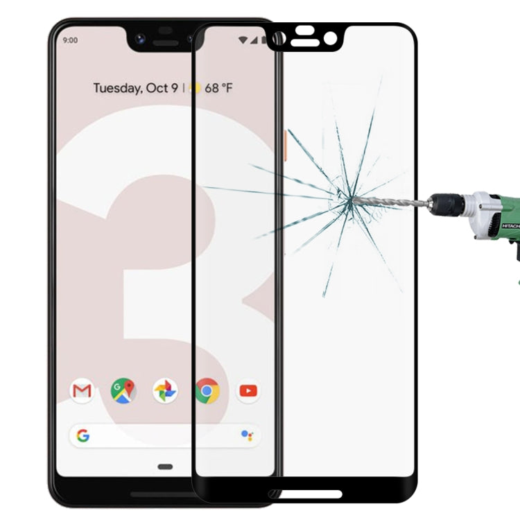 適用於谷歌 Pixel 3 XL  0.3mm厚度 9H硬度 3D曲面全屏鋼化玻璃膜