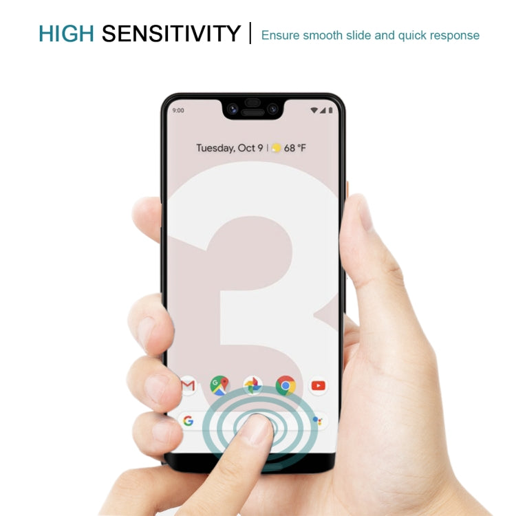 適用於谷歌 Pixel 3 XL  0.3mm厚度 9H硬度 3D曲面全屏鋼化玻璃膜