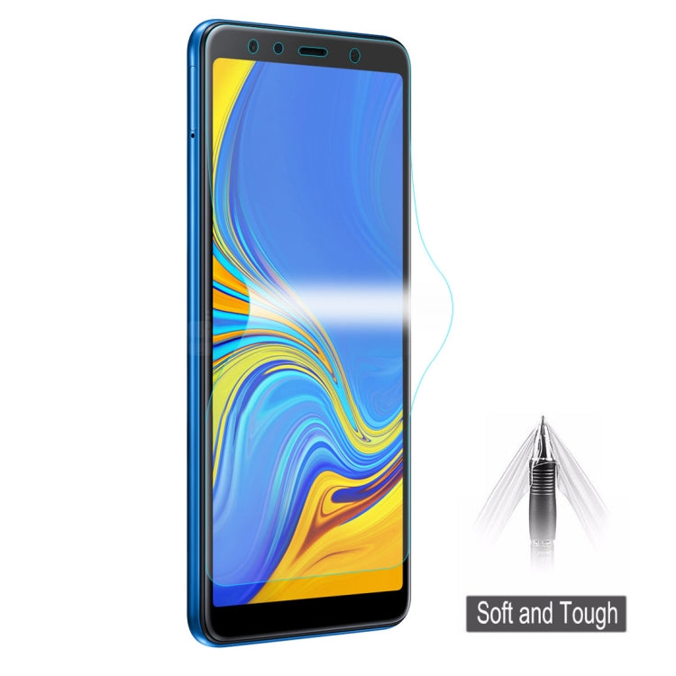 恩凱 草帽王子 適用於三星 Galaxy A7  TPU+TPE+PET材質 0.1mm 3D全屏保護軟膜 水凝膜
