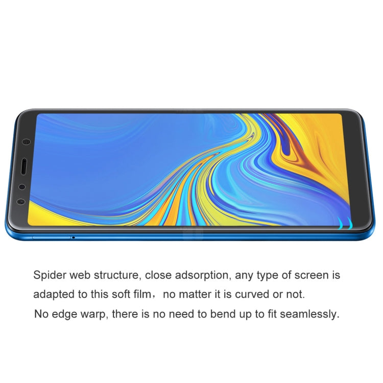 恩凱 草帽王子 適用於三星 Galaxy A7  TPU+TPE+PET材質 0.1mm 3D全屏保護軟膜 水凝膜