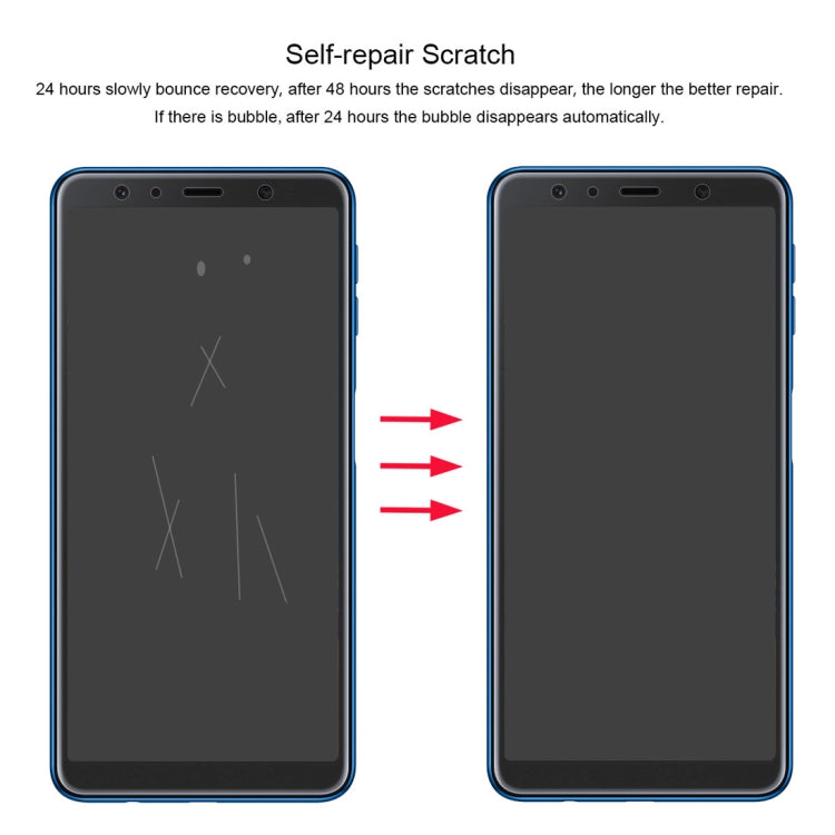 恩凱 草帽王子 適用於三星 Galaxy A7  TPU+TPE+PET材質 0.1mm 3D全屏保護軟膜 水凝膜