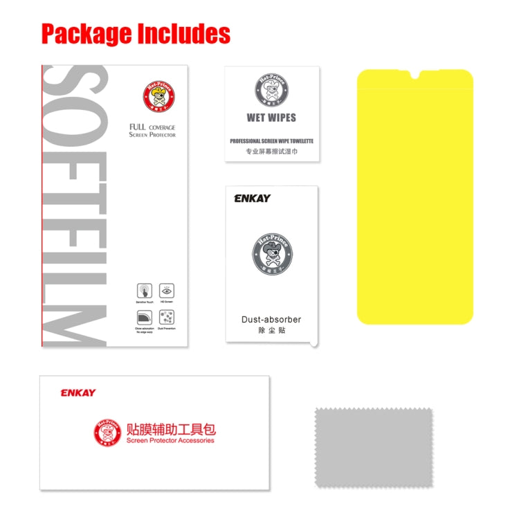 恩凱 草帽王子 適用於華為 P30 TPU+TPE+PET材質 0.1mm 3D全屏保護軟膜 水凝膜