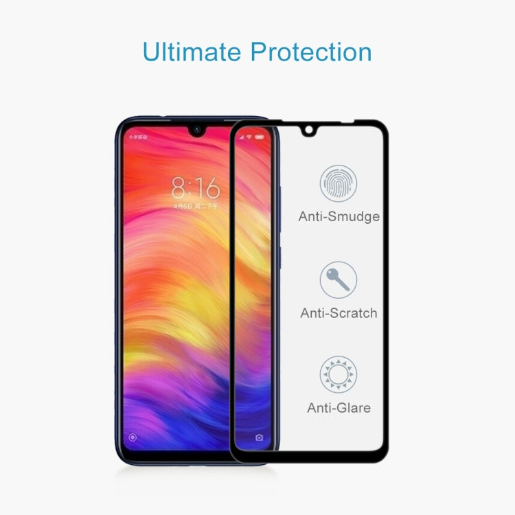適用於小米Redmi Note 7 9H 9D全屏鋼化玻璃保護膜 , Xiaomi Redmi Note 7