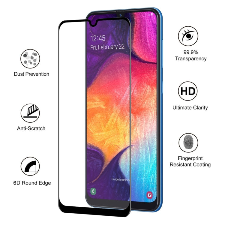 恩凱 草帽王子 適用於三星 Galaxy A30 / A50 0.26mm 9H 6D曲面全屏覆蓋全鋼化玻璃保護膜
