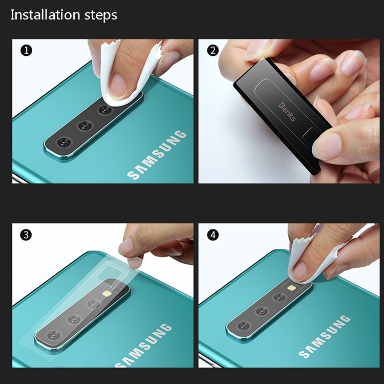 2片裝 Benks KR系列 適用於三星 Galaxy S10 Plus 0.15mm 手機鏡頭保護膜
