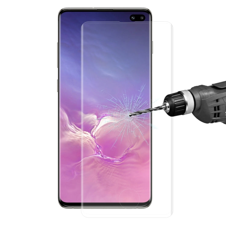 恩凱 草帽王子 適用於三星Galaxy S10+   0.26mm 9H 3D曲面全屏覆蓋熱彎鋼化彩膜