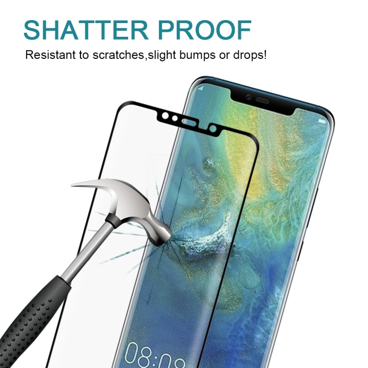 適用於華為 Mate 20 Pro 0.3mm厚度 9H硬度 3D曲面全屏防塵款鋼化玻璃膜