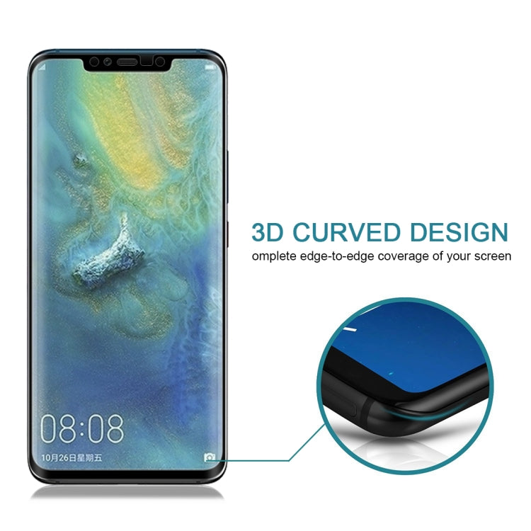 適用於華為 Mate 20 Pro 0.3mm厚度 9H硬度 3D曲面全屏防塵款鋼化玻璃膜