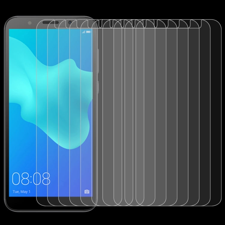 10個裝 適用於華為 Y5 Prime  0.26mm 9H 2.5D弧邊鋼化玻璃膜