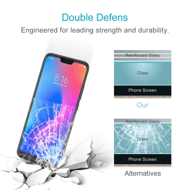 2個裝 適用於小米紅米Note 6 Pro 0.26mm 9H表面硬度 2.5D弧邊鋼化玻璃膜
