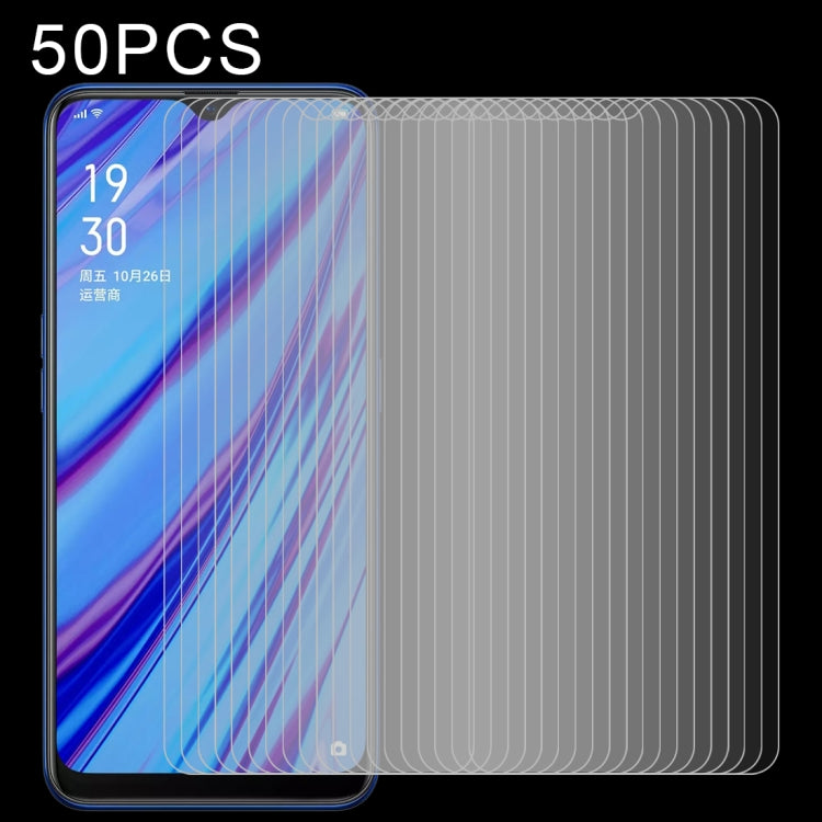 50個裝 2.5D弧邊 半屏鋼化玻璃保護膜 適用於OPPO A9 2020 / A56 5G