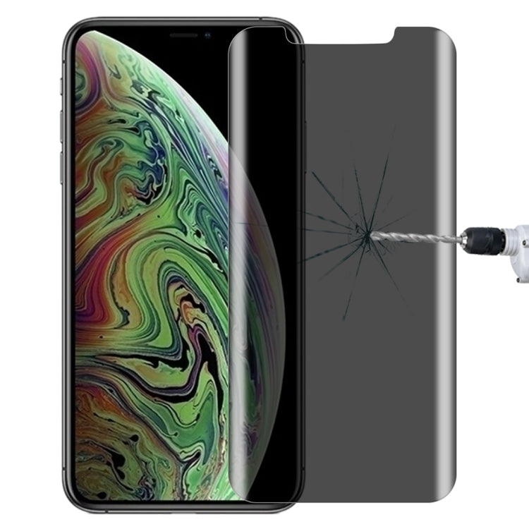 適用於 iPhone XS Max 9H表面硬度180度防偷窺鋼化玻璃保護膜