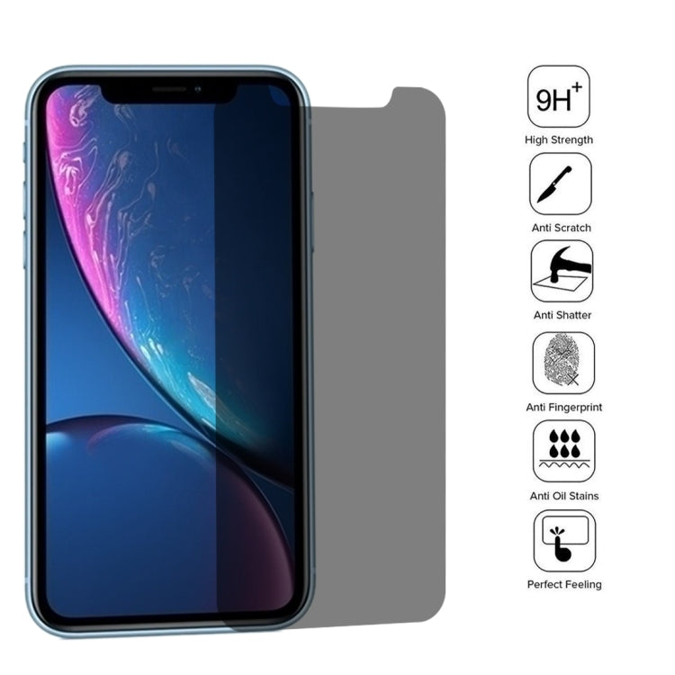 適用於 iPhone XR 9H表面硬度180度防偷窺鋼化玻璃保護膜