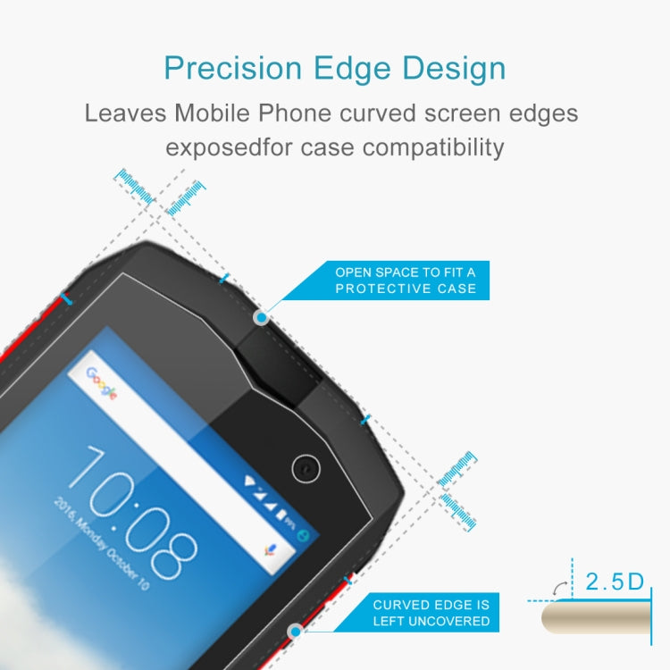 100PCS一裝 適用於Crosscall Trekker M1 Core  0.3mm厚度鋼化玻璃保護膜套裝 裸膜