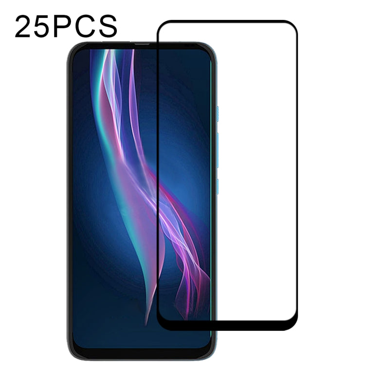 適用於 Motorola One Moto Fusion Plus 25 PCS 絲印二強 全屏鋼化玻璃膜