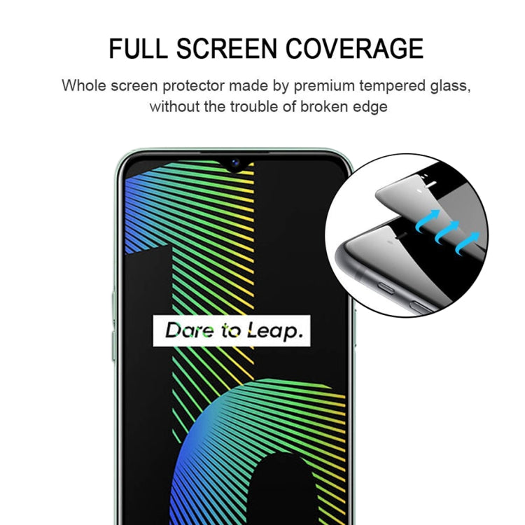 適用於 OPPO Realme Narzo 10 絲印二強 全屏鋼化玻璃膜
