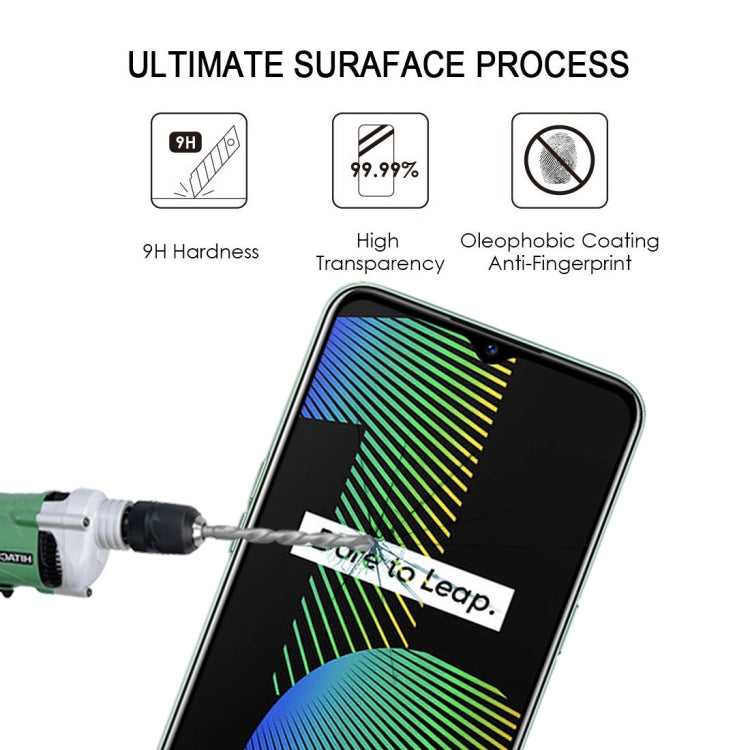 適用於 OPPO Realme Narzo 10 25 PCS 絲印二強 全屏鋼化玻璃膜