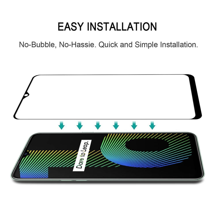 適用於 OPPO Realme Narzo 10 25 PCS 絲印二強 全屏鋼化玻璃膜