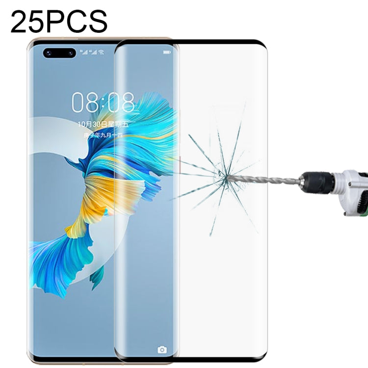 適用於 Huawei Mate 40 Pro 25 PCS 3D曲面全屏鋼化玻璃膜