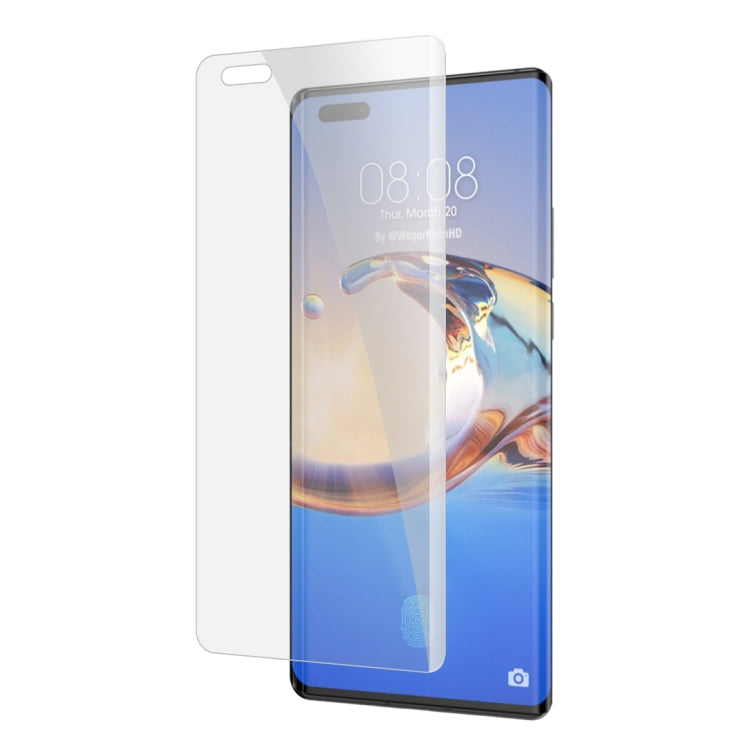 適用於Huawei Mate 40 Pro & Mate 40 RS Porsche Design 9H 3D 全屏曲面UV保護膜