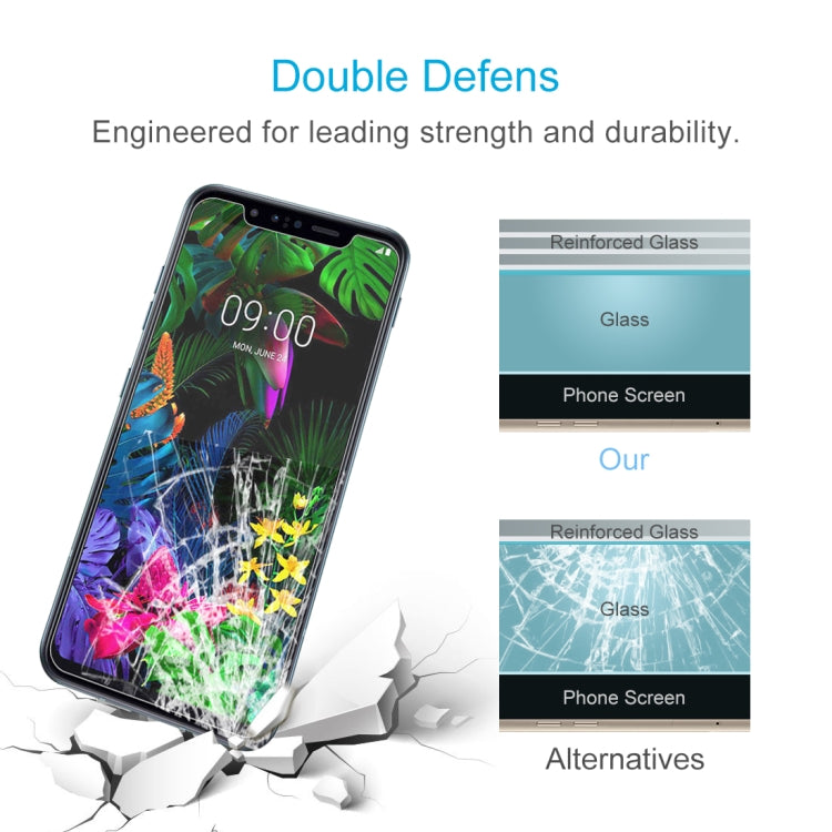 適用於 LG G8s ThinQ 10 PCS 0.26mm 9H 2.5D 半屏鋼化玻璃保護膜