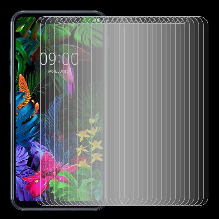 適用於 LG G8s ThinQ 50 PCS 0.26mm 9H 2.5D 半屏鋼化玻璃保護膜