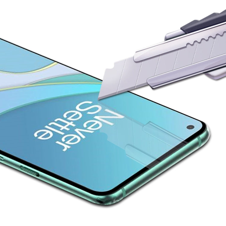 mocolo 適用於 一加 8T  0.33mm 9H 2.5D全膠絲印全屏鋼化玻璃保護膜