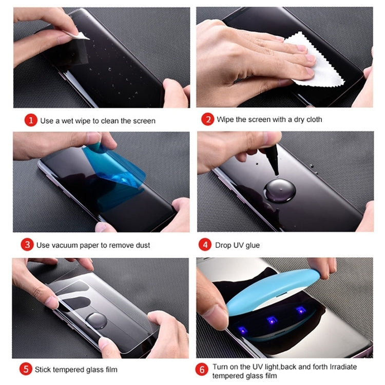UV 適用於三星 Galaxy S10 Plus 9H 0.33mm 弧邊全屏鋼化玻璃膜