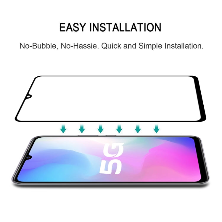 適用於 vivo Y73s 25 PCS 絲印二強 全屏鋼化玻璃膜