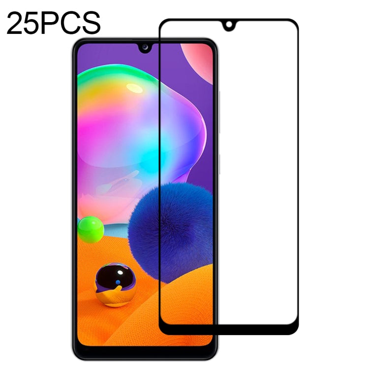 適用於 三星Galaxy A32 5G 25 PCS 絲印二強 全屏鋼化玻璃膜