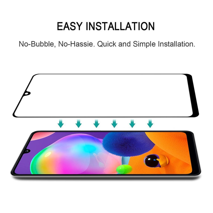 適用於 三星Galaxy A32 5G 25 PCS 絲印二強 全屏鋼化玻璃膜