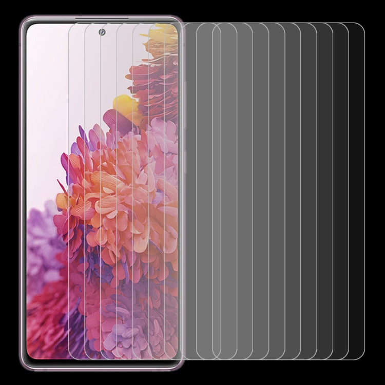適用於三星 Galaxy S20 FE / S20 FE 5G / S20 FE 2022 10 PCS 0.26mm 9H 2.5D 半屏鋼化玻璃保護膜