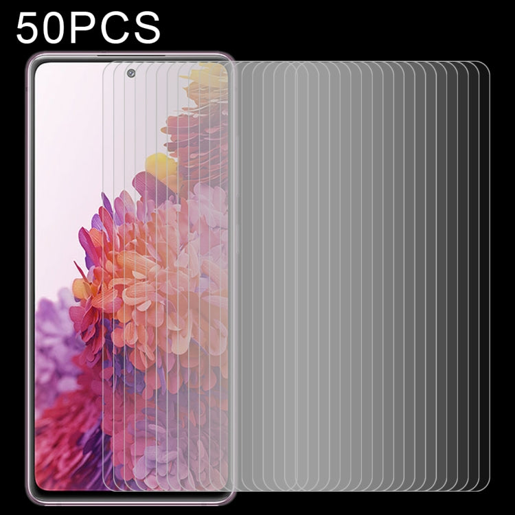適用於三星 Galaxy S20 FE / S20 FE 5G / S20 FE 2022 50 PCS 0.26mm 9H 2.5D 半屏鋼化玻璃保護膜