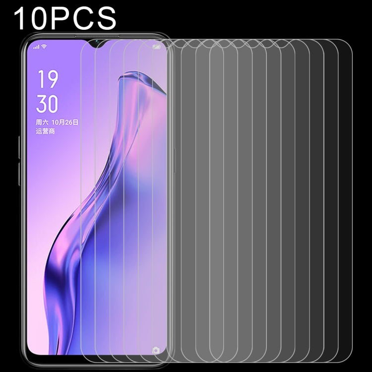 適用於 OPPO A31  10 PCS 0.26mm 9H 2.5D 半屏鋼化玻璃保護膜