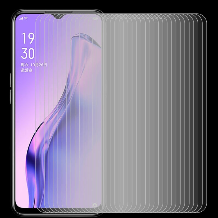 適用於 OPPO A31  50 PCS 0.26mm 9H 2.5D 半屏鋼化玻璃保護膜